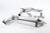 Resonated (Quieter) Cat-Back Exhaust System with Single Polished Oval Tip