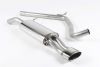 Non-Resonated (Louder) Cat-Back Exhaust System with Polished Oval Trim (For Facelift cars)