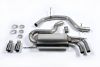 Non-Resonated (Louder) Cat-Back Exhaust System with Polished Trims with Twin Polished Trims
