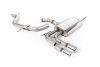 Non-Resonated (Louder) Cat-Back Exhaust System with Smaller Volume Rear Silencer and GT-80 Polished Trims