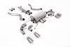 Resonated (Quieter) GPF/OPF Back Valved System with Quad GT-90 Brushed Titanium Trims