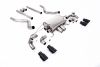 Non Resonated (Louder) GPF/OPF Back Valved System with Quad GT-90 Cerakote Black Trims For Land Rover Defender 90 5.0 V8