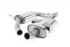 Resonated (Quieter) Cat-Back Exhaust System with Single Polished Oval Tip
