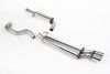 Resonated (Quieter) Cat-Back Exhaust System with Twin Polished Trims