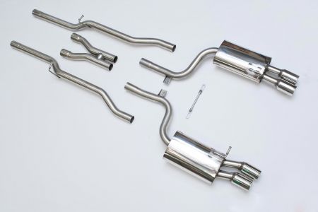 Audi S4 4.2 V8 Quattro B7 Saloon/Sedan/Avant & Cabriolet 2004-2009 Cat-back Exhaust - Non Resonated