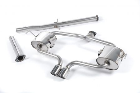 Non-Resonated (Louder) Cat-Back Exhaust System with Polished Trims