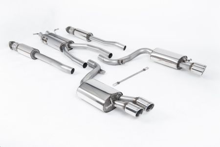 Audi S6 5.2 V10 C6 FSI Quattro 2006-2012 Cat-back Exhaust - Resonated