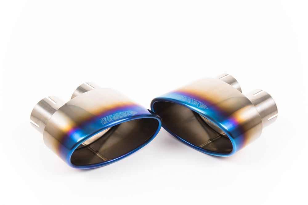 Road+ Cat-Back Exhaust System with Burnt Titanium Oval Trims