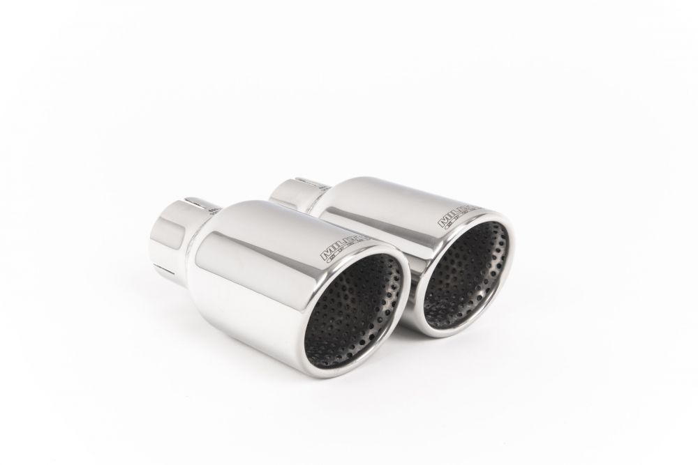 Resonated (Quieter) Cat-Back Exhaust System with Twin Polished Tips