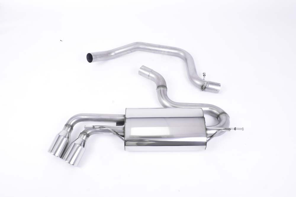 Cat-Back Exhaust System with Twin Polished JET Trims