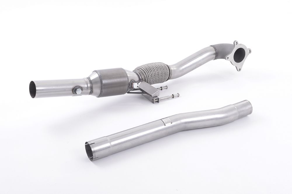Large Bore Downpipe with HJS Hi-Flow Sports Catalyst (For Milltek Cat-Back)