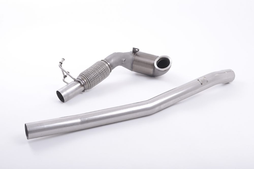 Stainless Steel Cast Large Bore Downpipe with Hi-Flow Sports Catalyst (For Milltek Race Cat-Back)