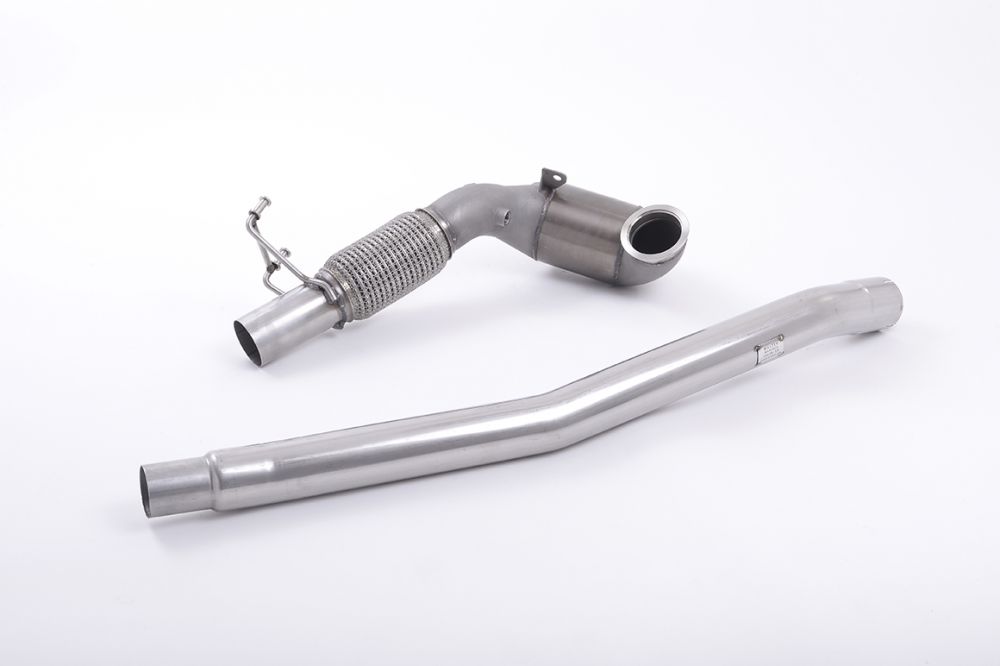 Stainless Steel Cast Large Bore Downpipe with Hi-Flow Sports Catalyst (For OE Cat-Back)