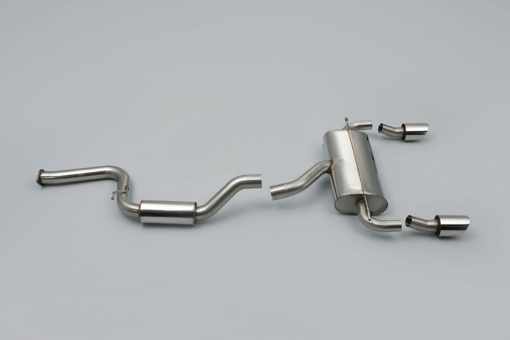 Resonated (Quieter) Cat-Back Exhaust System with Dual DTM Trims