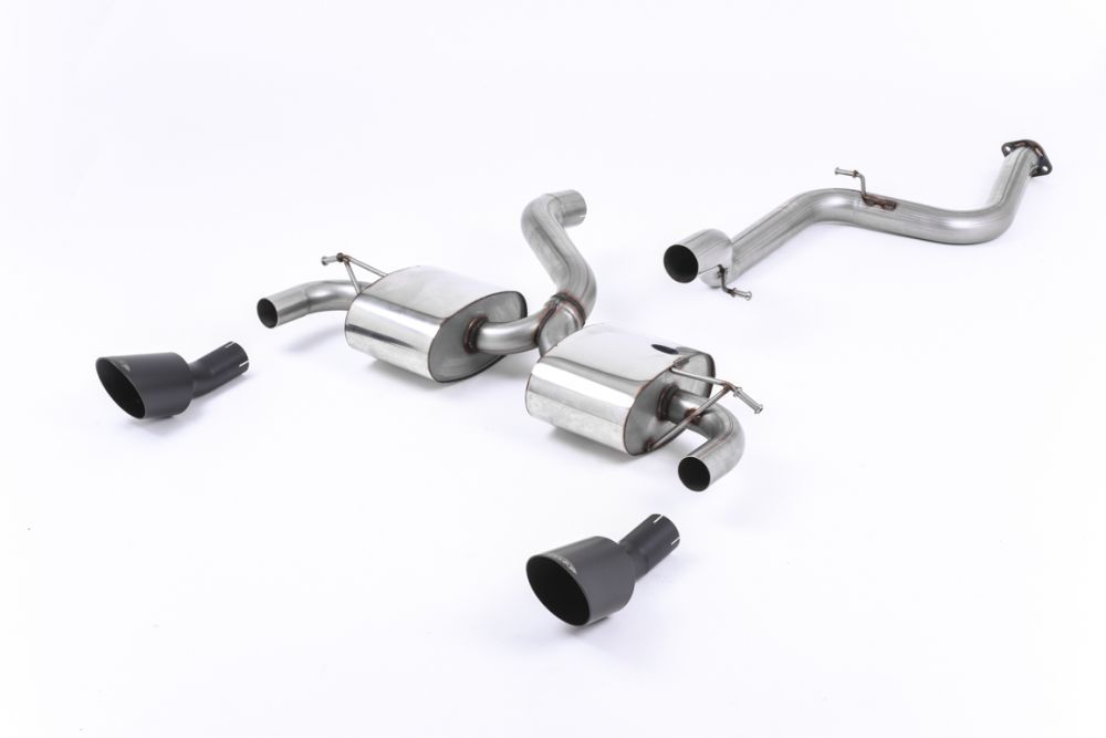 Non-Resonated (Louder) Cat-Back Exhaust Systems with Twin Rear Silencer Assembly