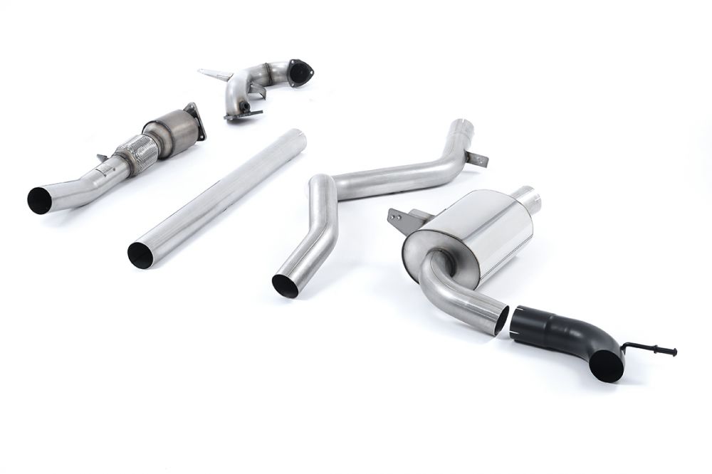 Non-Resonated (Louder) Turbo-Back Exhaust System with Hi-Flow Sports Catalyst - Uses OE Tip