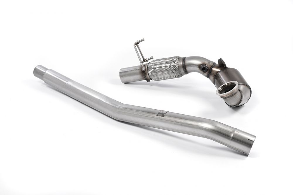 Stainless Steel Cast Large Bore Downpipe with Hi-Flow Sports Catalyst (For OE Cat-Back)