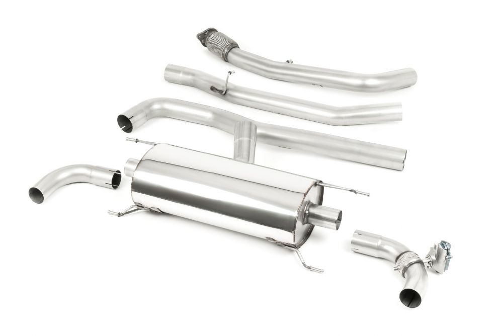Valved & Non-Resonated Cat-Back Exhaust System - Uses OE Trims