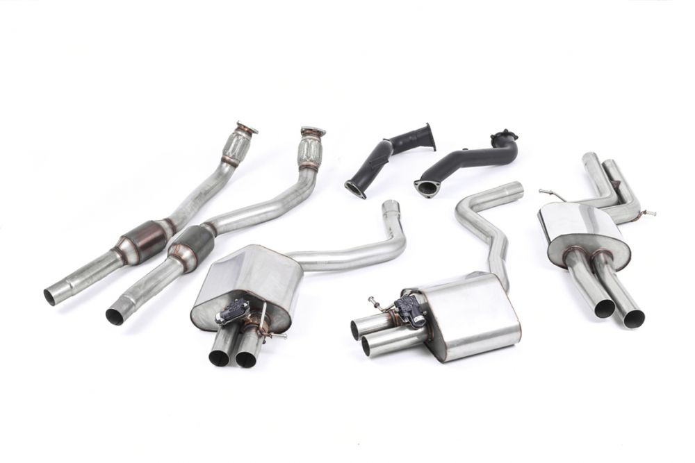 Resonated (Quieter) Complete Exhaust System - Uses OE Tips