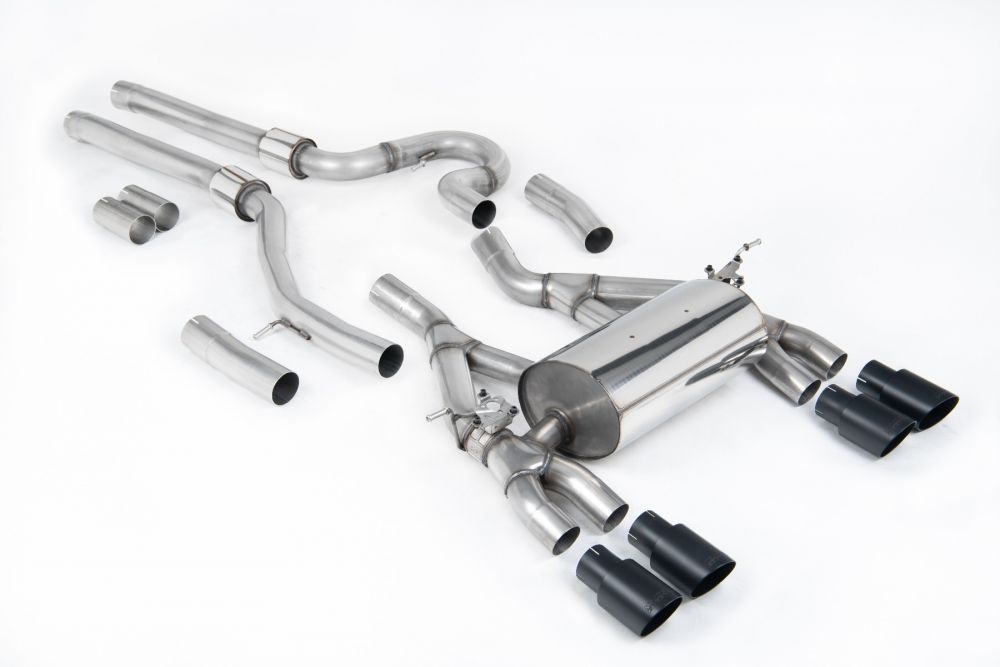 Equal Length (Loudest) Cat-Back Exhaust System with Cerakote Black Trims
