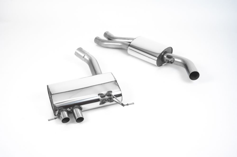 Secondary Cat-Back Exhaust System with Ceramic Black GT80 Trims