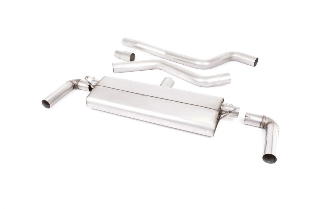GPF/OPF Back Exhaust System with Polished GT-115 Trims