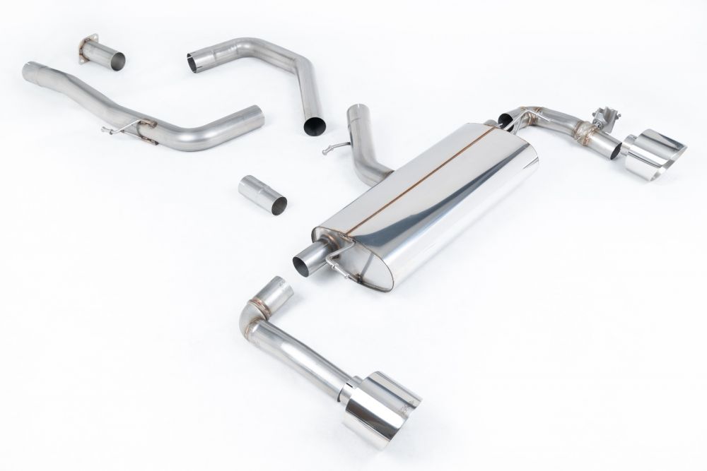 GPF Back Exhaust System with Polished GT-139 Trims