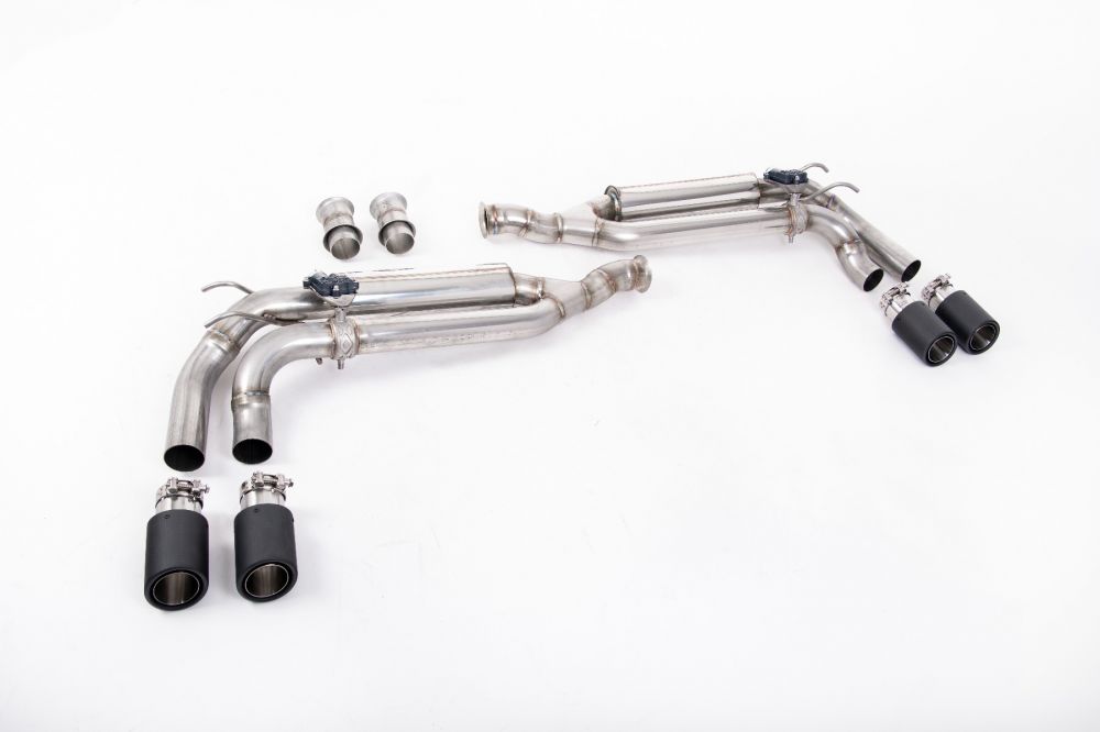 Valved Cat-Back Exhaust System with Carbon JET-90 Trims