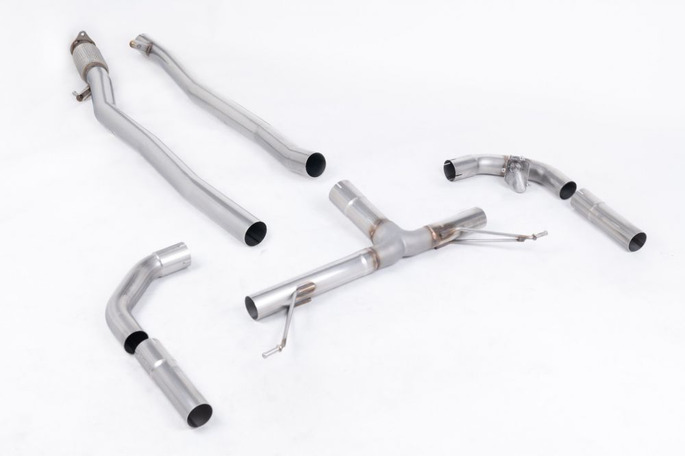 Non-Resonated & Valved Cat-Back Exhaust - Uses OE Trims
