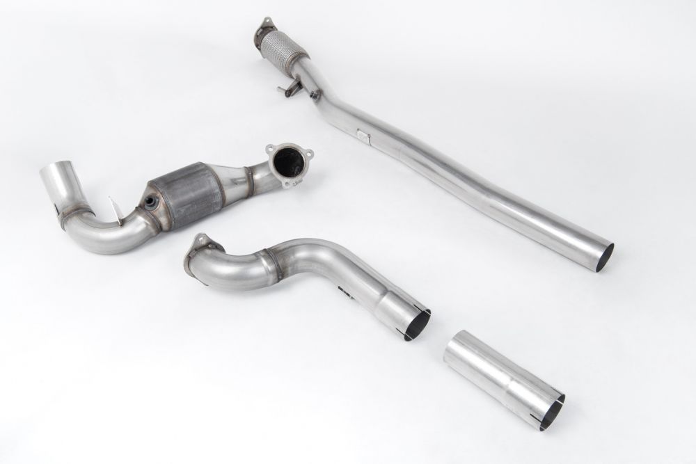 Large Bore Downpipe with Hi Flow Sports Cat (For Milltek)