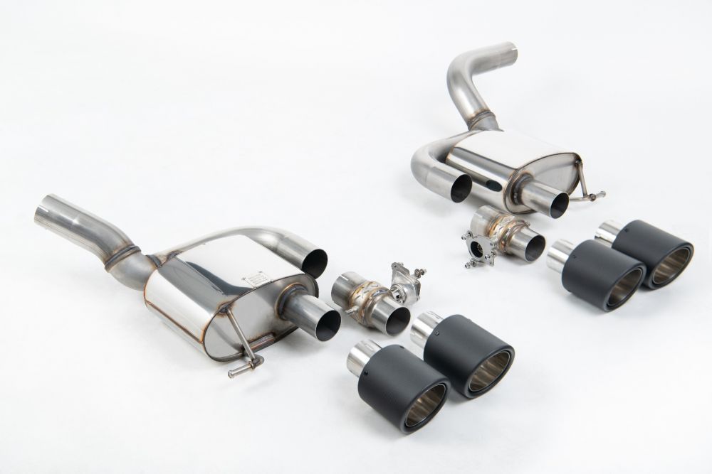 Rear Silencer(s) - Valved Rear Silencers with Carbon JET-115 Trims