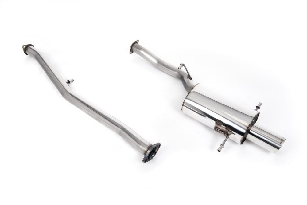 Non-Resonated (Louder) Cat-Back Exhaust System  with 100mm Tip