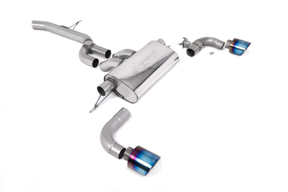 GPF/OPF Back Exhaust System with GT-115 Burnt Titanium Trims