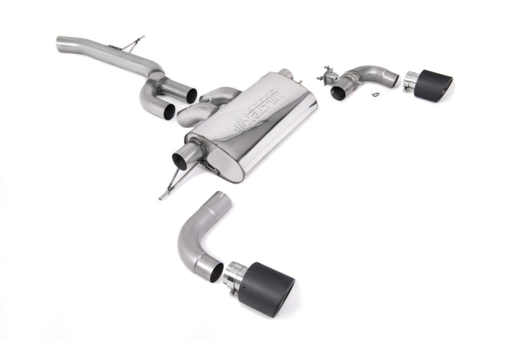 GPF/OPF Back Exhaust System with JET-115 Carbon Trims