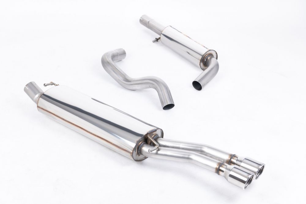Resonated (Quieter) Cat-Back Exhaust System with Twin Polished Tips