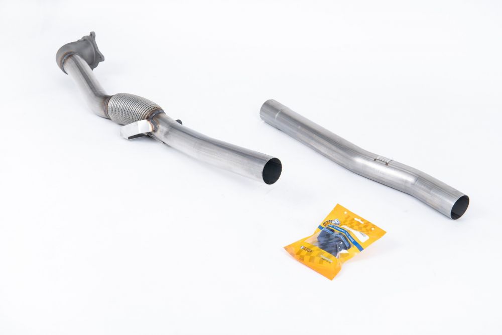 Stainless Steel Cast Large Bore Downpipe with Catalyst Delete (For Milltek Cat-Back)