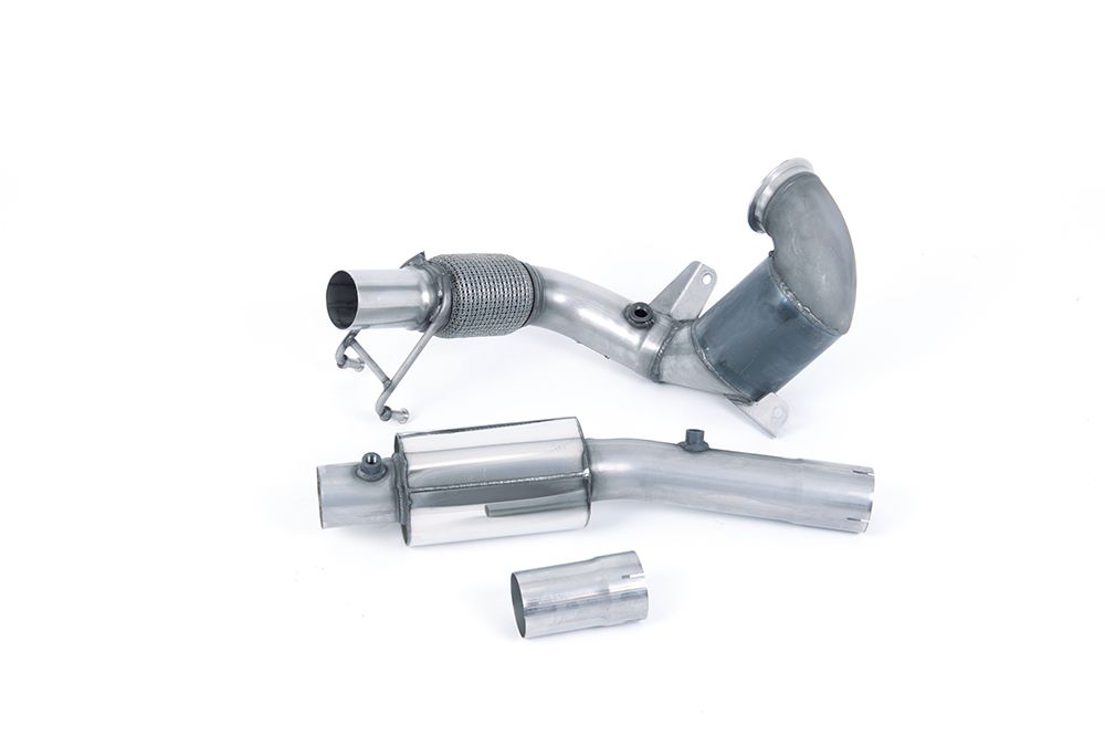 Resonated (Quieter) Downpipe with Hi-Flow Sports Cat - For Milltek Cat-Back