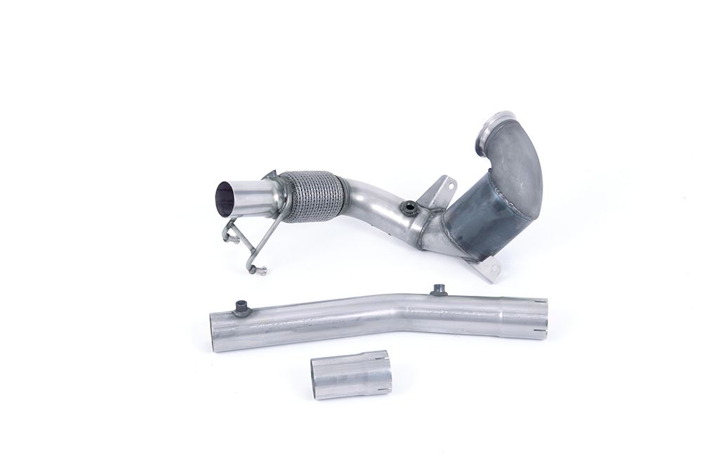 Non-Resonated (Louder) Downpipe with Hi-Flow Sports Cat - For Milltek Cat-Back
